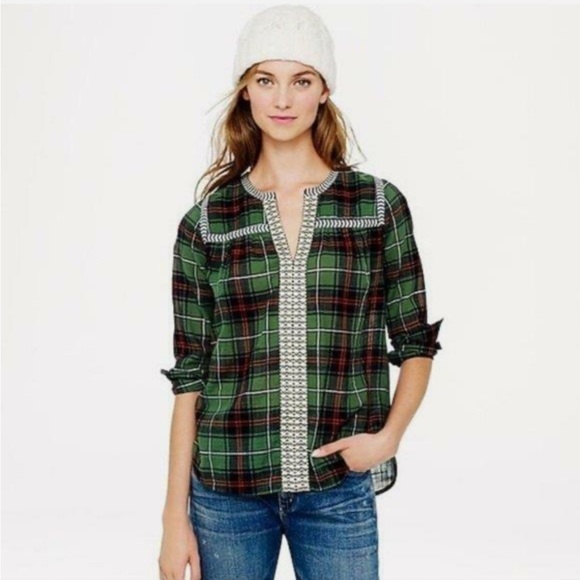 J. CREW Plaid Flannel Shirt - Picture 2 of 12